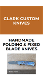 Mobile Screenshot of clarkcustomknives.com